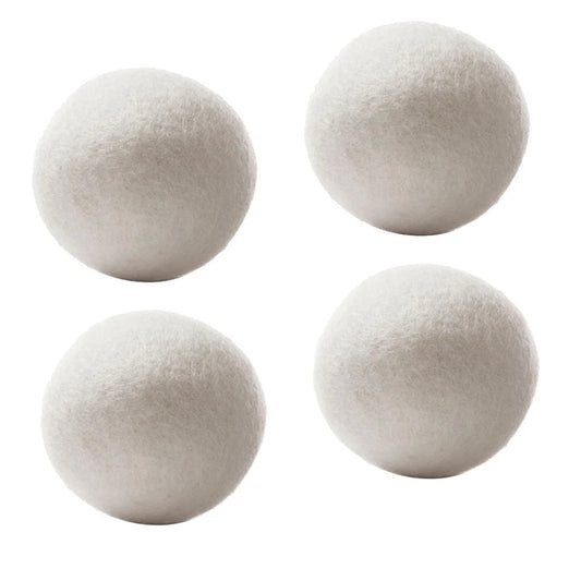 Wool Dryer Balls -  Sheep 4-Pack Wool Dryer Balls Reusable Natural Fabric Softener Laundry Balls for Dryer 6CM